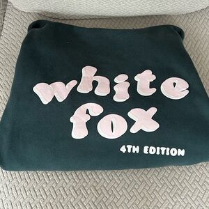 White fox hoodie